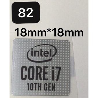 82＃□10代【CORE i7 10th Gen】エンブレムシール18mm*18mm : 桜の国