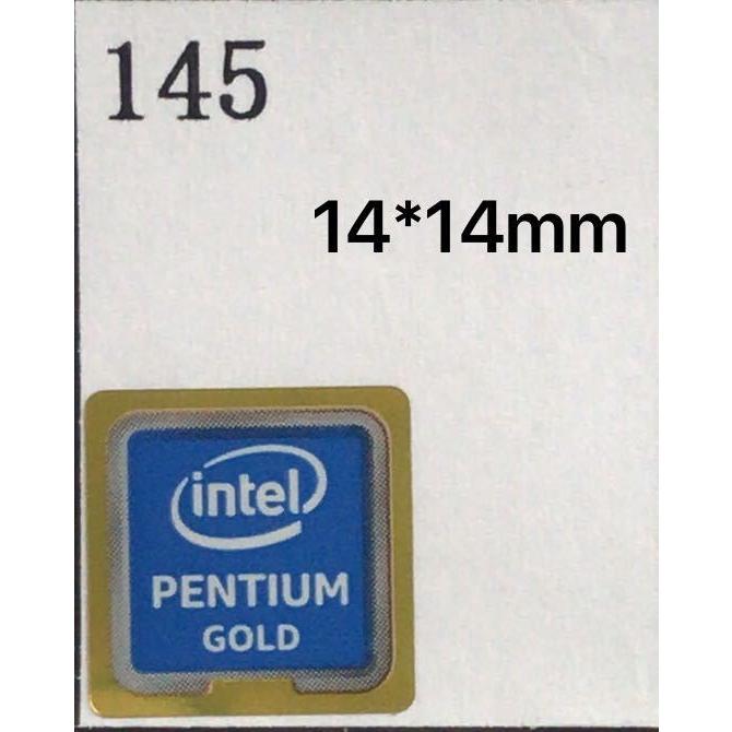 145 Pentium Gold エンブレムシール 14 14mm 条件付き送料無料