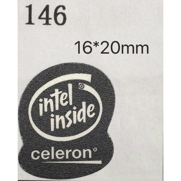 146# 【Celeron】エンブレムシール □16*20mm□ 条件付き送料無料
