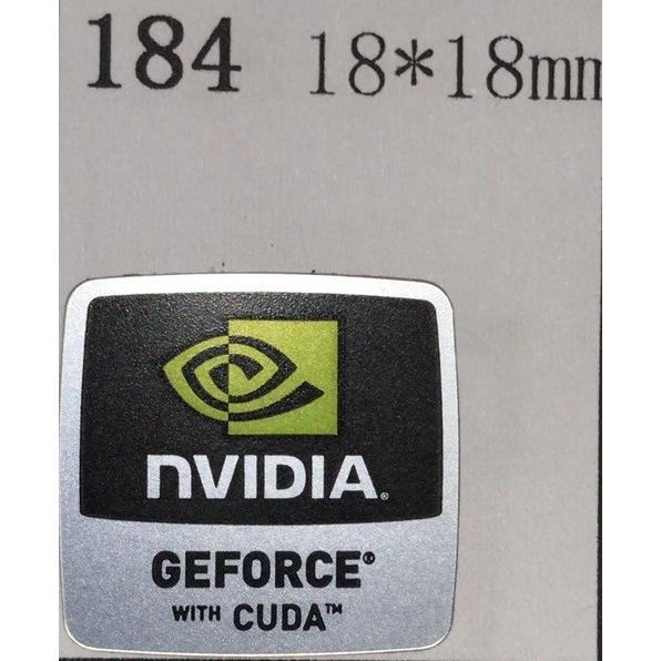 184＃【NVIDIA GEFORCE CUDA】エンブレムシール 18*18mm : 桜の