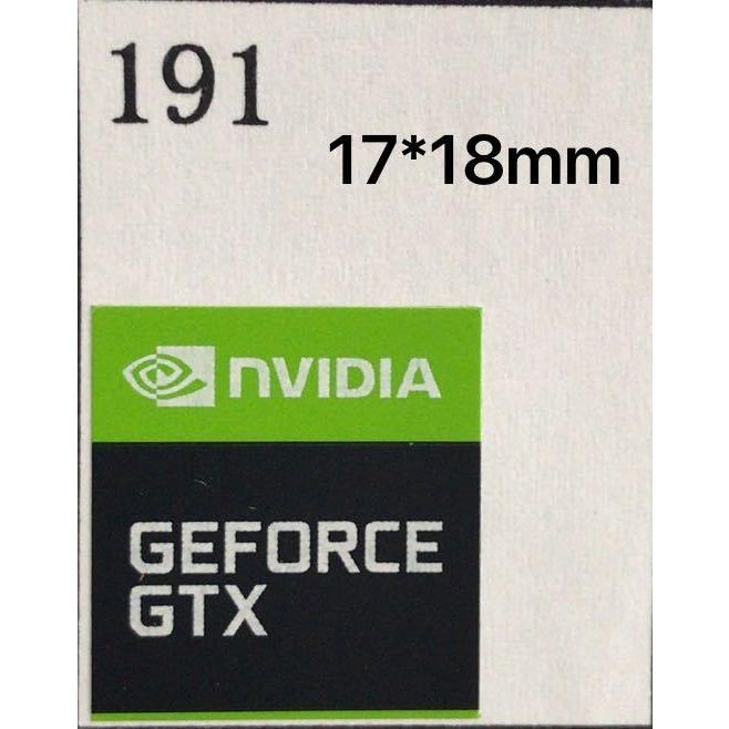 191# 【NVIDIA GEFORCE GTX】エンブレムシール □17*18mm□ 条件付き
