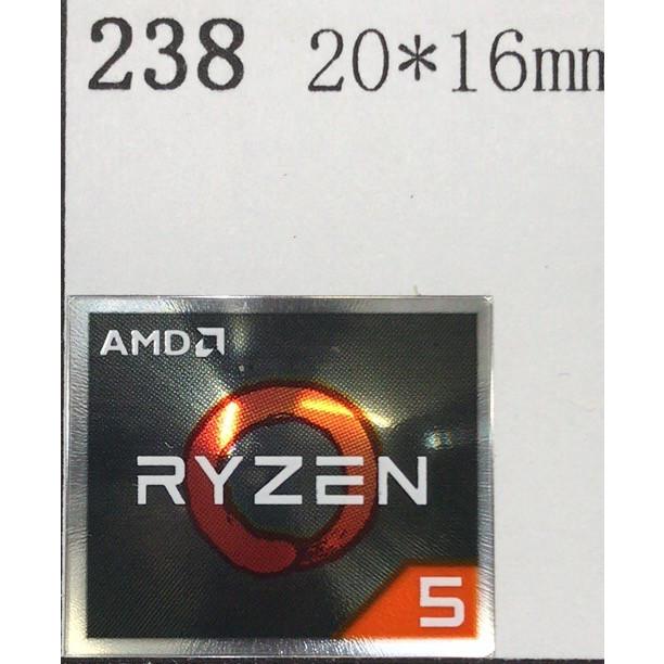 238＃【AMD RYZEN 5】エンブレムシール 20*16mm : 桜の国 - 通販