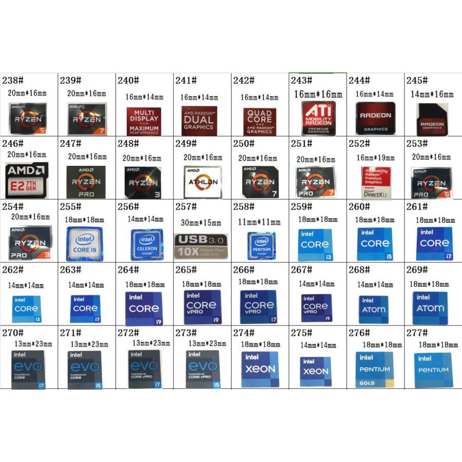 292# 【AMD Radeon Graphics】エンブレムシール□17mm*20mm□ : 桜の国