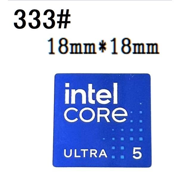 333#【intel coreULTRA5】エンブレムシール□18mm*18mm□ 条件付き送料