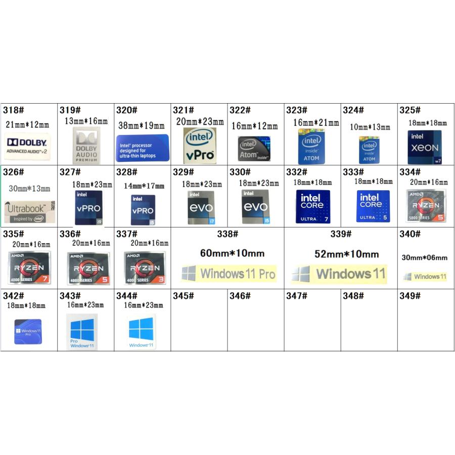 334#【AMD RYZEN5 5000SERIES】エンブレムシール□20mm*16mm□ 条件
