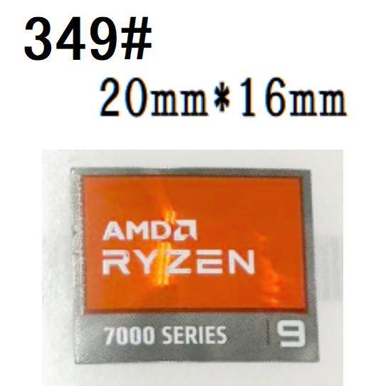 AMD - AMD ADA3500BPBOX　エンブレムシール付き 349#【AMD RYZEN9 7000 SERIES】エンブレムシール□20*16mm□ 条件付き