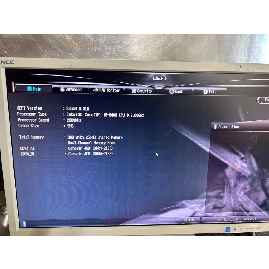 YL0143☆中古品 ASRock B360M マザーボード LGA1151 第8/9世代対応