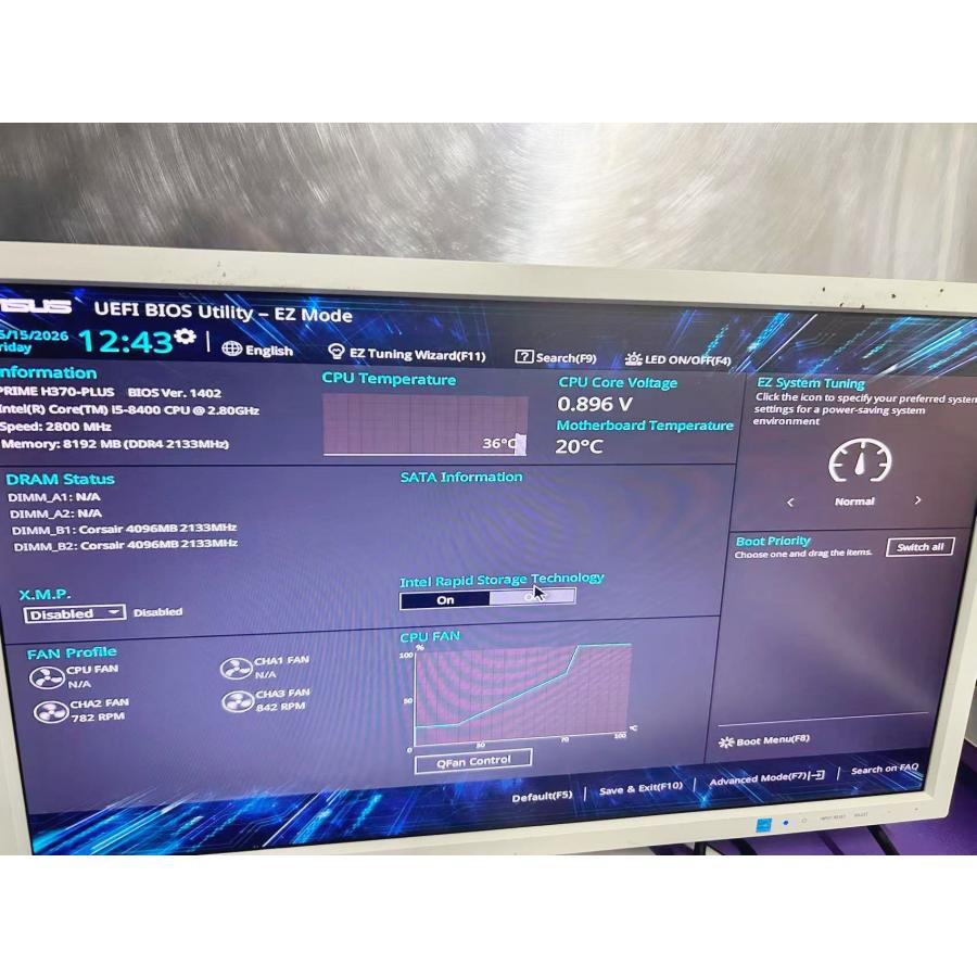 YL0165☆中古ASUS PRIME H370-PLUS LGA1151対応 ATXマザーボード 動作