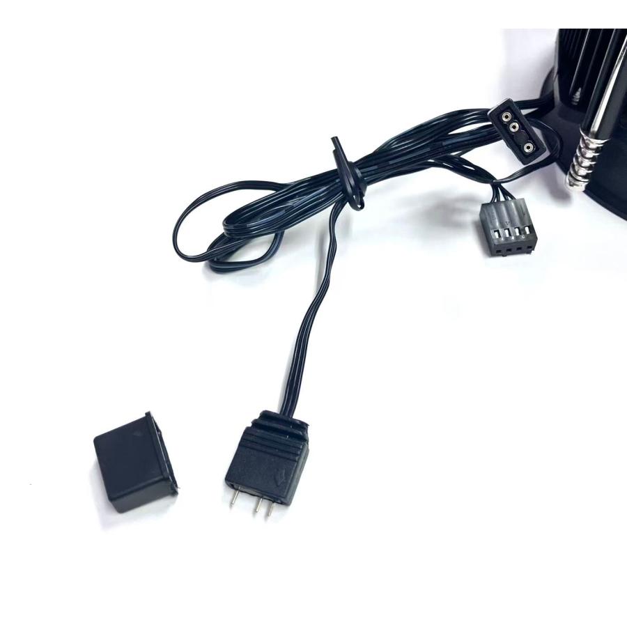 YM0520☆中古☆ LGA115x/1200用 銅柱内蔵 ARGB LED CPUクーラー 4ピン