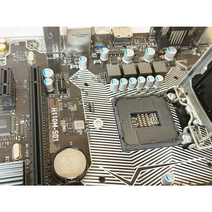 MSI YM0527☆MSI H110M-S01 マザーボード LGA1151 第6・7世代 Intel