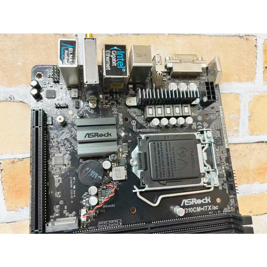 YM0547☆ASRock H310CM-ITX/ac Mini-ITXマザーボード LGA1151 第8・9