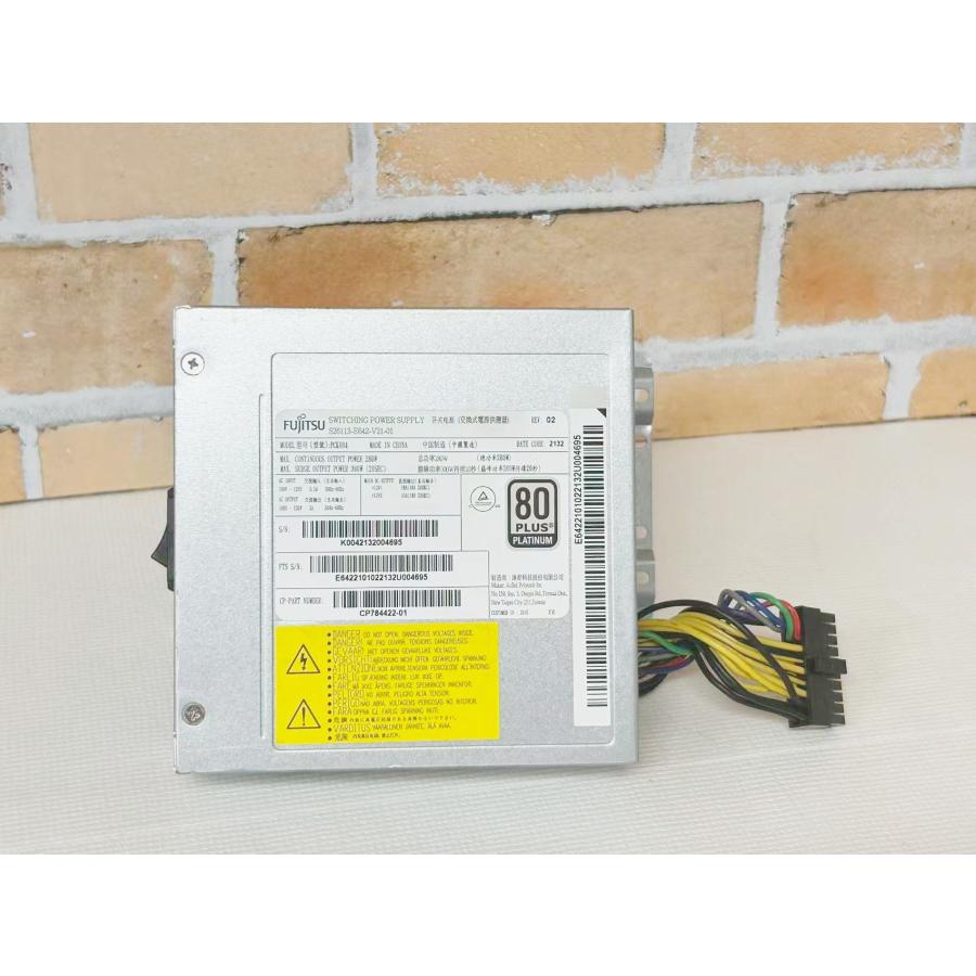 YM0597★中古富士通PCK004電源ユニット280W 80PLUS PLATINUM S26113-E642-V21-01 CP784422-01 | 
