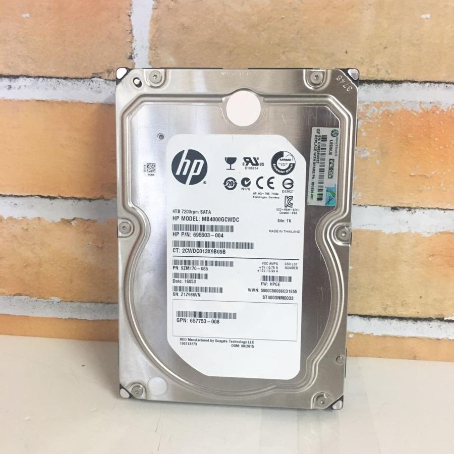 YS0218☆検査済☆HP 3.5インチ 内蔵HDD MB4000GCWDC 4TB ST4000NM0033