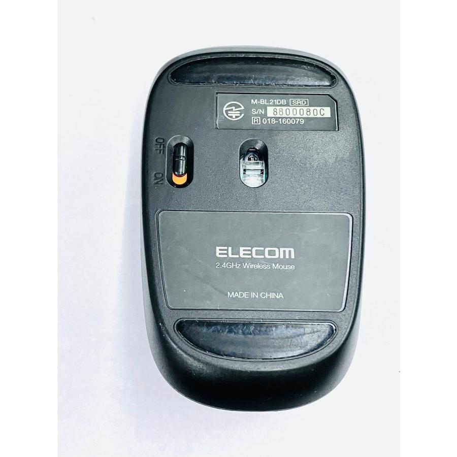 YS0287☆中古品☆ELECOMエレコム ワイヤレスマウスM-BL21DB 静音ボタン