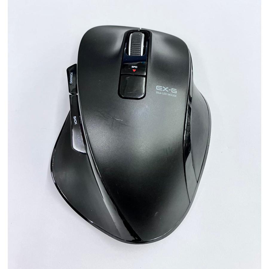 YS0308☆中古品☆ELECOMエレコム EX-G ワイヤレスマウスM-XG2DBBK Blue