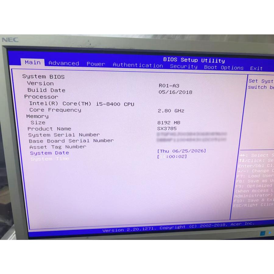 Gateway（ゲートウェイ） YXL0041☆Gateway SX3785ベアボーン 第8世代