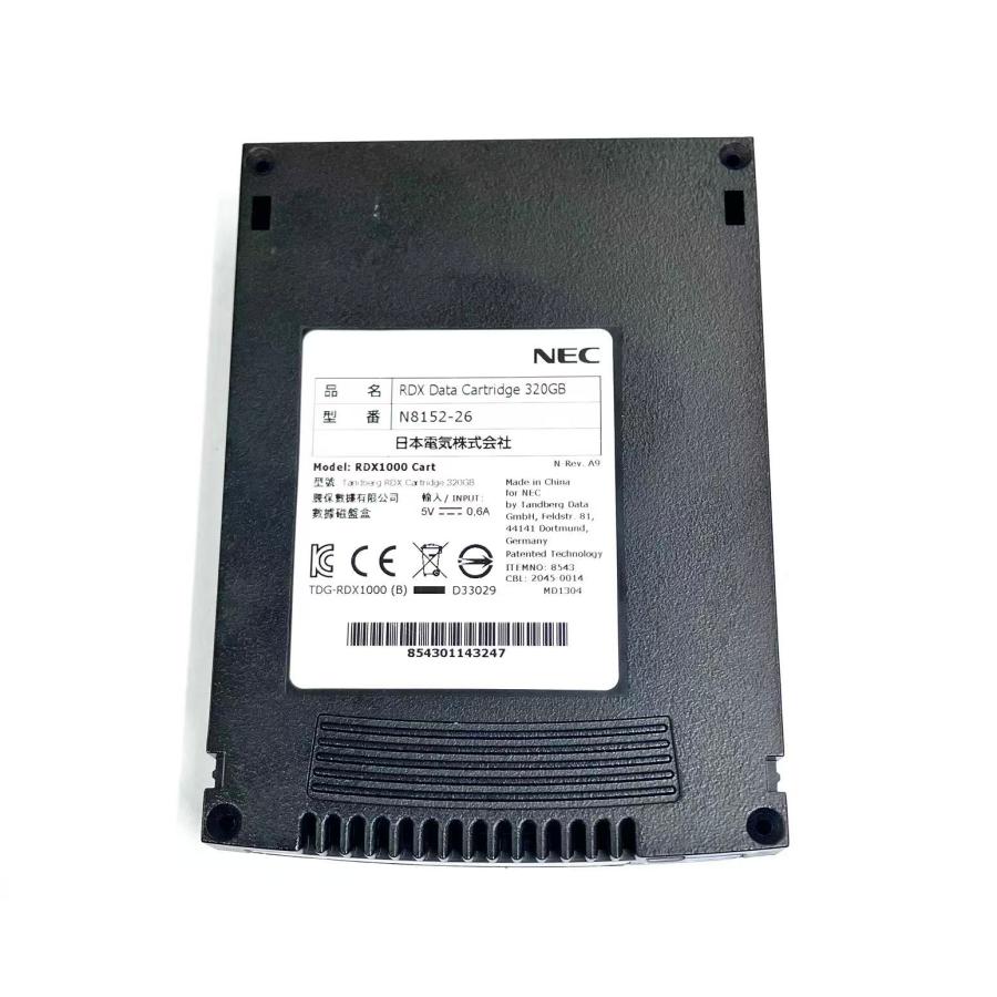 YXS1419☆中古☆NEC RDX データカートリッジ 320GB N8152-26 N-Rev.A9