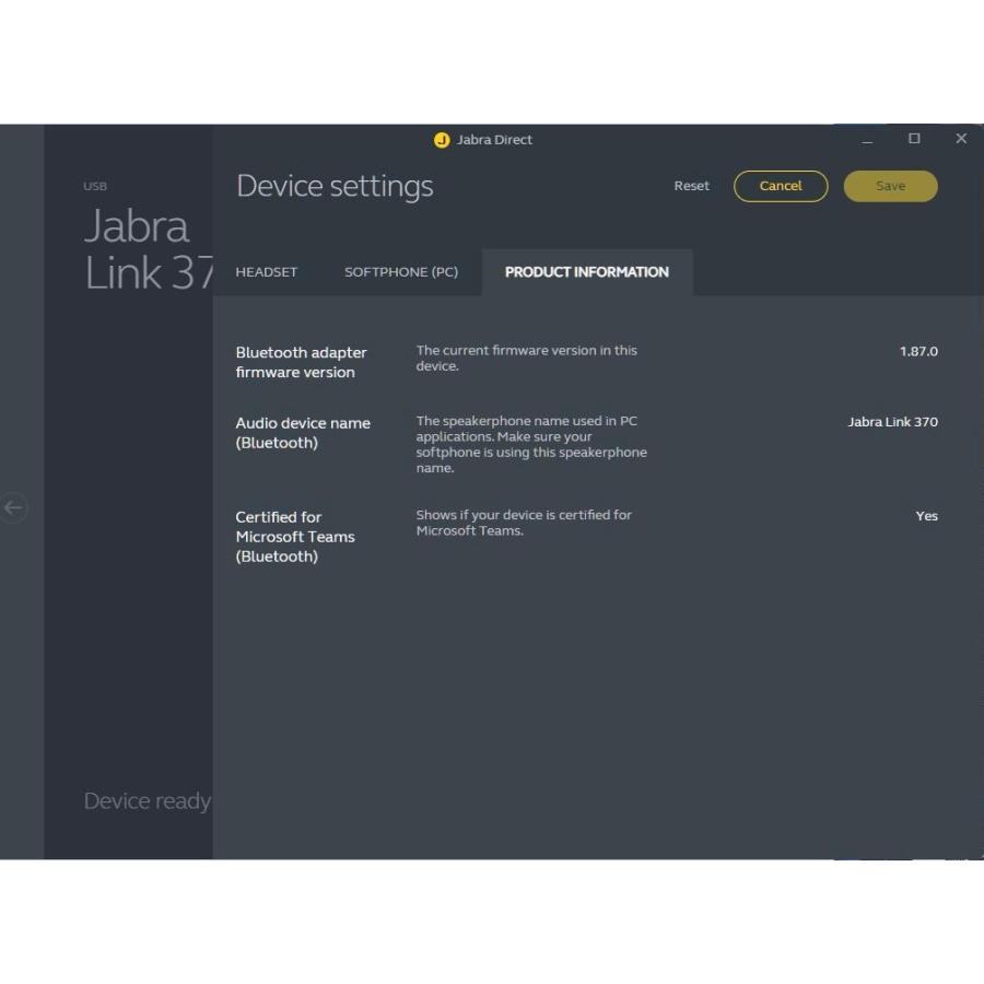 YXS632☆中古品☆Jabra Link 370 Bluetooth/USBアダプター END040W
