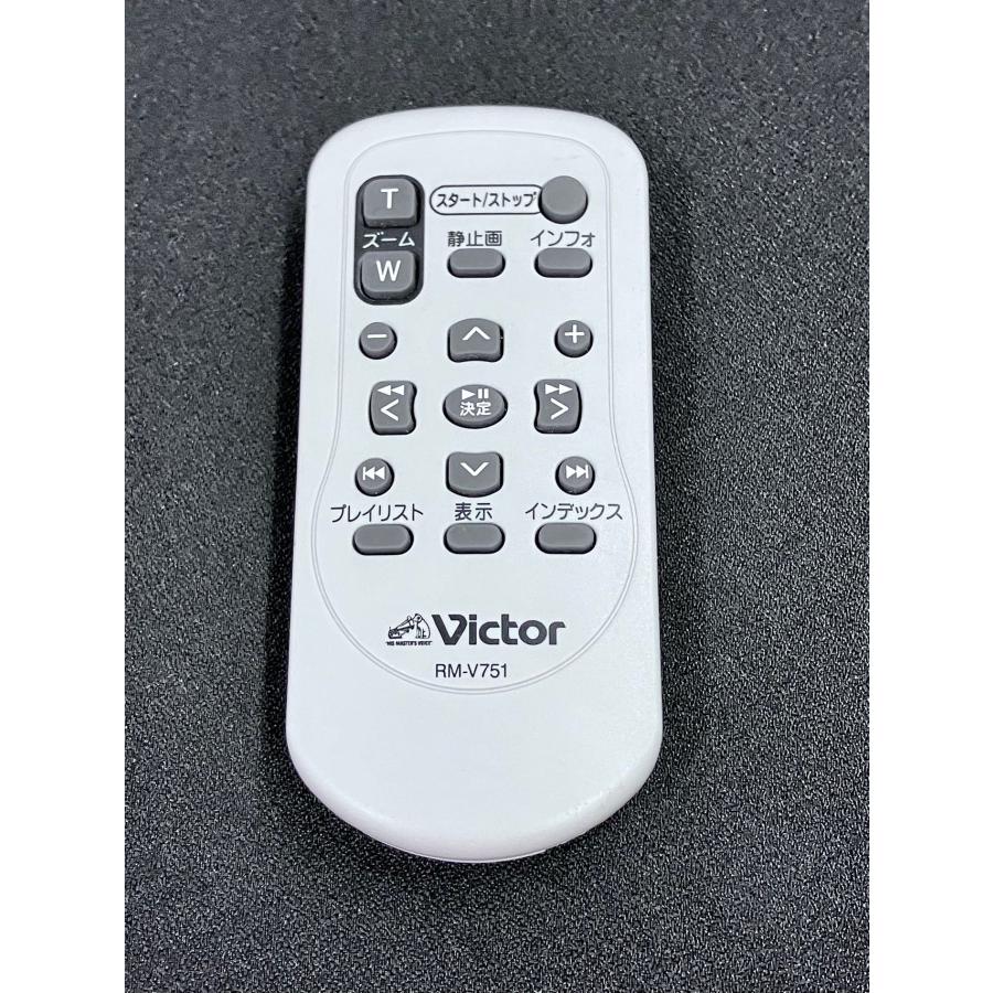 YXS966☆中古品☆Victorビクター ビデオカメラリモコン RM-V751