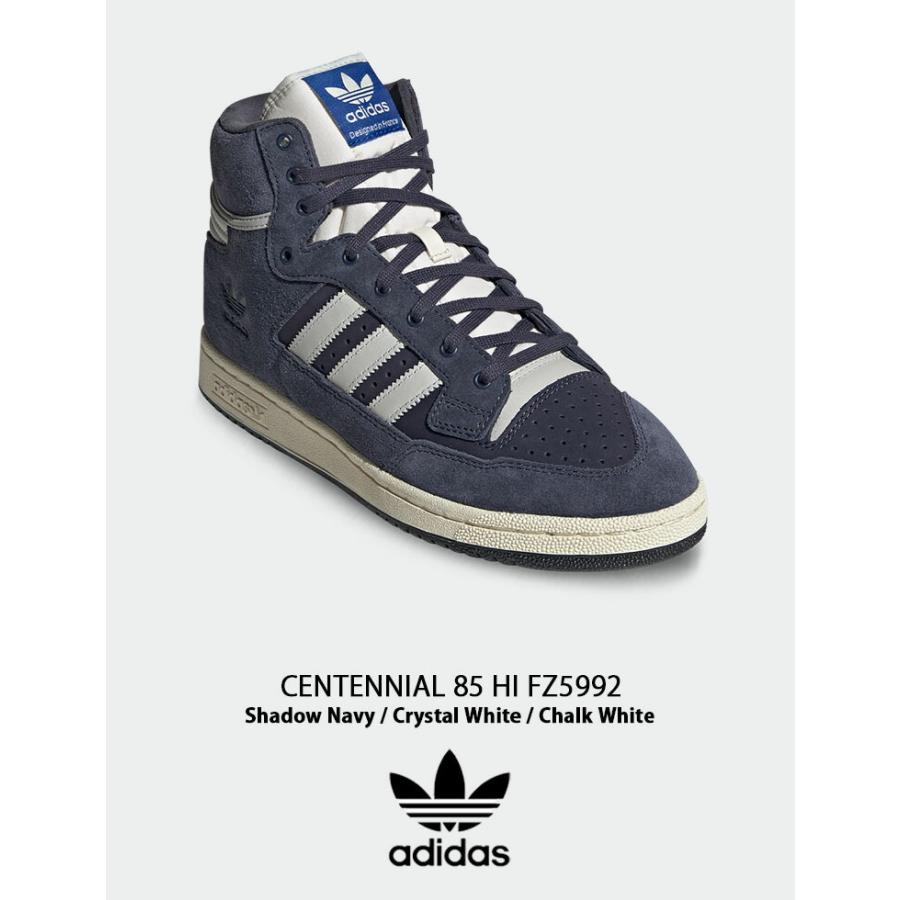 adidas Originals アディダス オリジナルス スニーカー CENTENNIAL 85 HI FZ5992 センテニアル 85 ハイカット NAVY WHITE スエード ネイビー ホワイト メンズ｜snkrs-aclo｜02