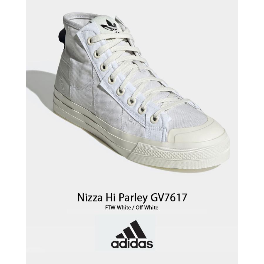 adidas アディダス スニーカー NIZZA HI PARLEY ニッツァ ハイ パーレイ WHITE GV7617 ホワイト ハイカット シューズ クラシック｜snkrs-aclo｜02