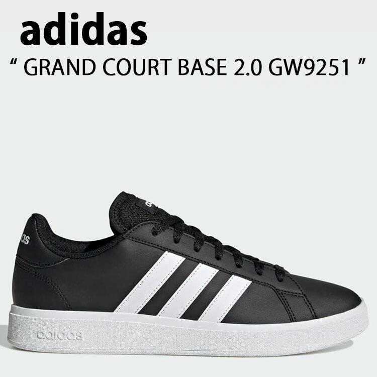 adidas アディダス スニーカー GRAND COURT BASE 2.0 GW9251 グランドコート ベース 2.0 BLACK WHITE adidas（アディダス） スニーカー GRAND COURT BASE 2.0 GW9251