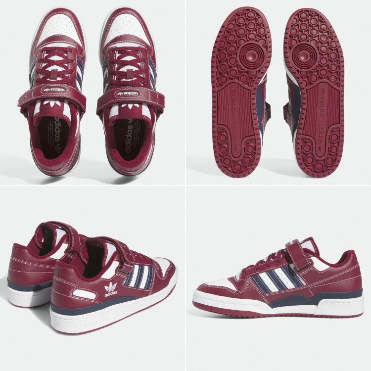 adidas Originals アディダス オリジナルス スニーカー FORUM LOW H03811 フォーラム ロー Burgundy White Navy バーガンディ ホワイト ネイビー｜snkrs-aclo｜04