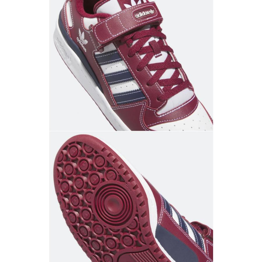 adidas Originals アディダス オリジナルス スニーカー FORUM LOW H03811 フォーラム ロー Burgundy White Navy バーガンディ ホワイト ネイビー｜snkrs-aclo｜05