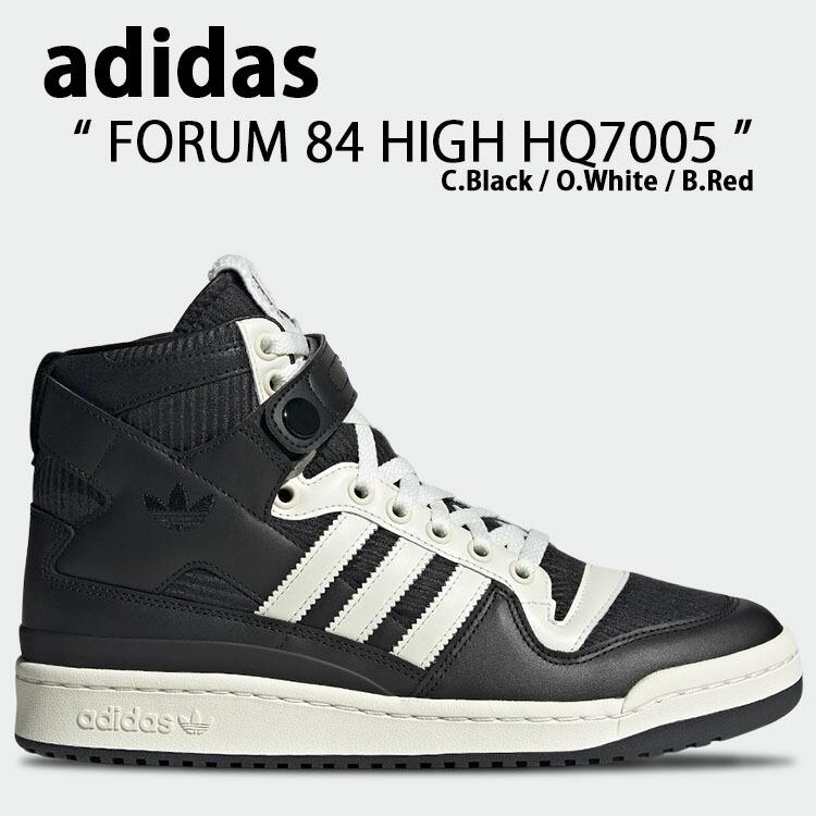 adidas Originals アディダス オリジナルス スニーカー FORUM 84 HIGH HQ7005 LYX51 フォーラム 84 ハイ  Black Off White Red ブラック オフホワイト レッド : ad-hp7005 : セレクトショップ a-clo - 通販 -