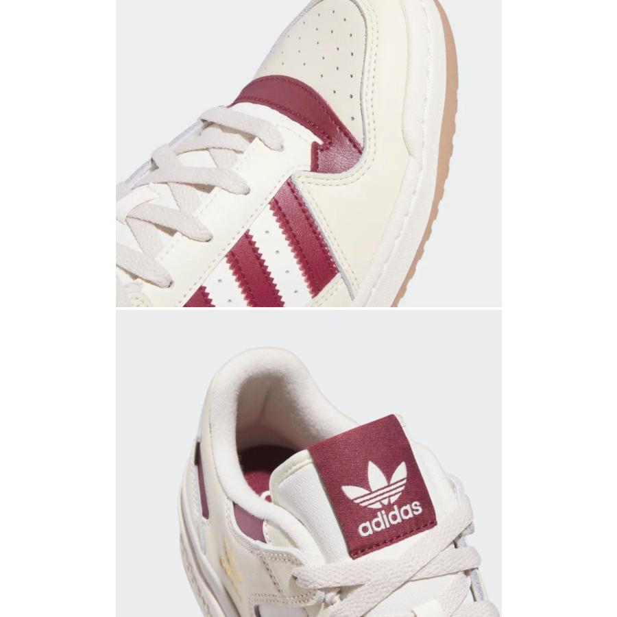 adidas Originals アディダス オリジナルス スニーカー HQ1487 FORUM LOW フォーラム ロー White Burgundy Cream ホワイト バーガンディー クリーム｜snkrs-aclo｜05