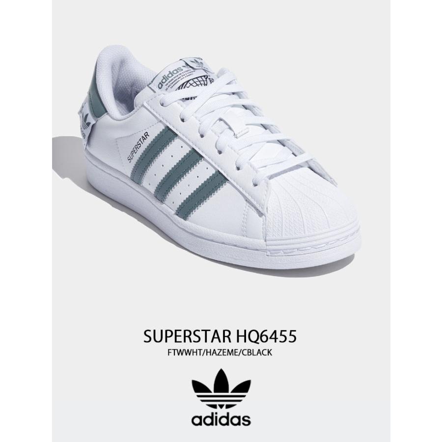 adidas Originals アディダス オリジナルス スニーカー SUPERSTAR スーパースター HQ6455 ホワイト グリーン メンズ レディース