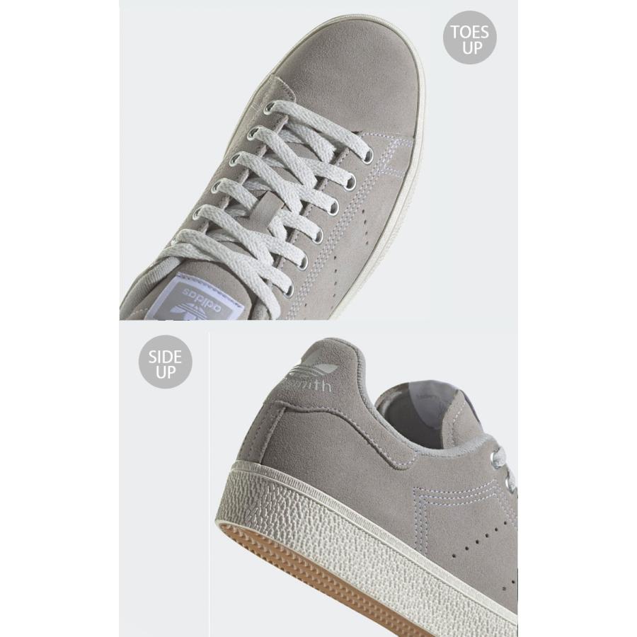 adidas Originals アディダス オリジナルス スニーカー STAN SMITH CS GRAY GUM ID2040 スタンスミス スウェードシューズ スウェードスニーカー グレー ガム｜snkrs-aclo｜05