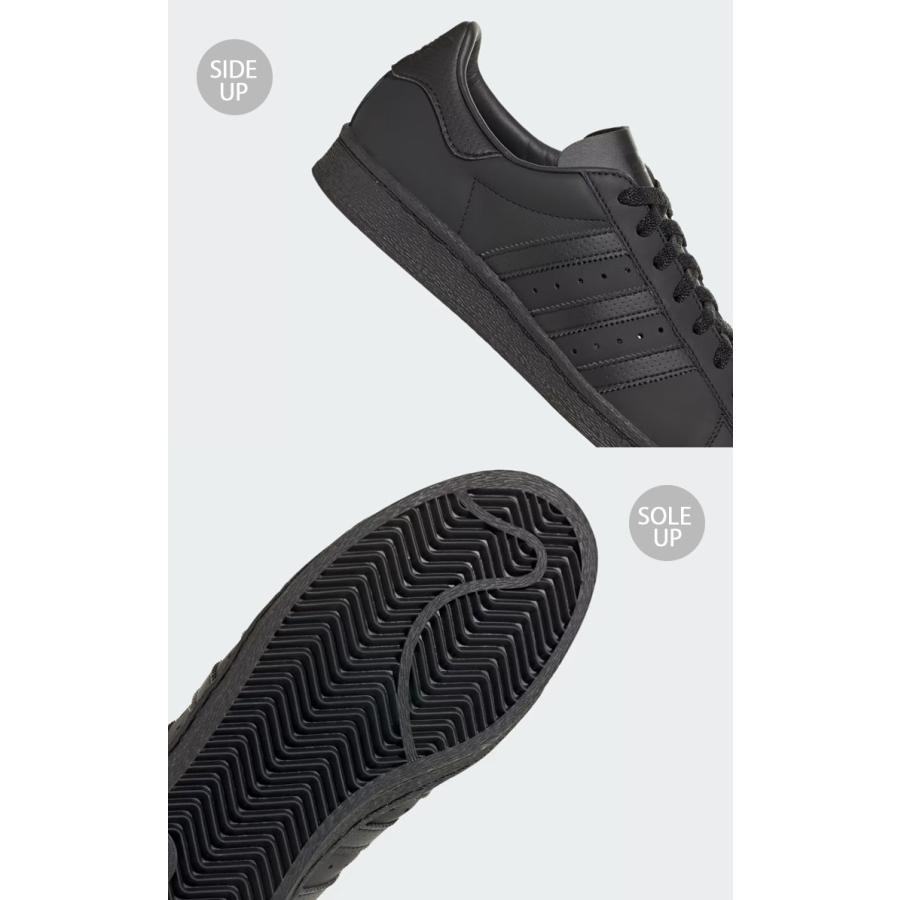 adidas originals アディダス スニーカー SUPERSTAR 82 ID4627 スーパースター BLACK シューズ レザー 本革 ブラック レザーアッパー 1982モデル 3ストライプ｜snkrs-aclo｜06