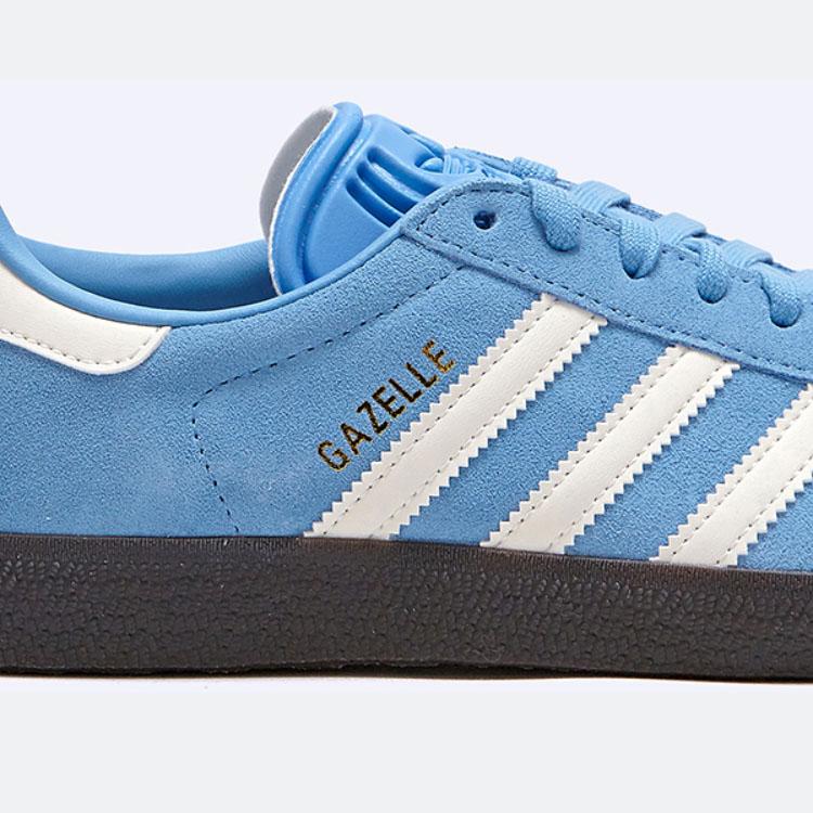 adidas originals アディダス スニーカー GAZELLE ID6104 BLUE GOLD ガゼル シューズ スエード スウェード 本革 ライトブルー ゴールドメタリック｜snkrs-aclo｜06