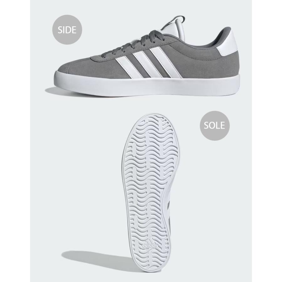 adidas（アディダス） スニーカー VL COURT 3.0 ID6276 VLコート3.0 GREY THREE CLOUD WHITE ...