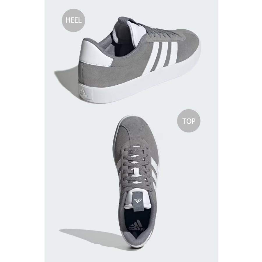 adidas（アディダス） スニーカー VL COURT 3.0 ID6276 VLコート3.0 GREY THREE CLOUD WHITE ...