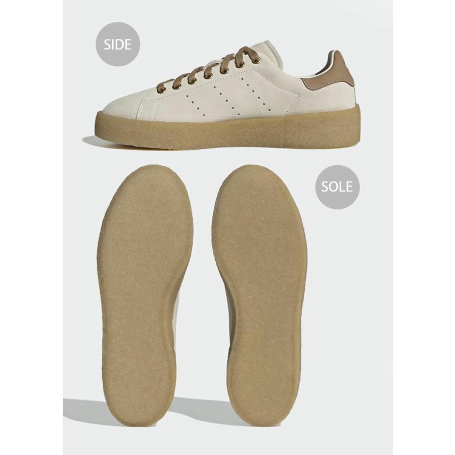 adidas Originals アディダス オリジナルス スニーカー STAN SMITH CREPE ID7711 YUKARI OTA BEIGE CARDBOARD スタンスミス クレープ スウェード ガムソール｜snkrs-aclo｜03