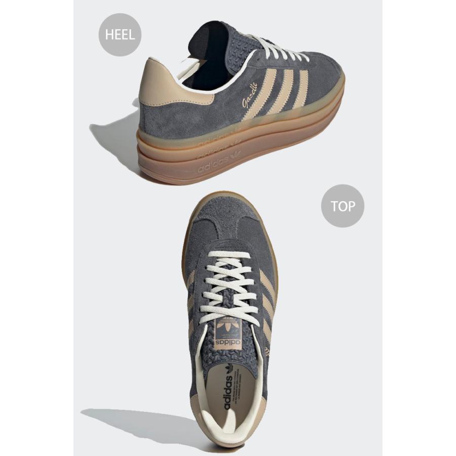 adidas アディダス スニーカー GAZELLE BOLD W IE0428 ガゼルボールド W GRESIX MAGBE CREWHT グレーシックス マジックベージュ クリームホワイト メンズ｜snkrs-aclo｜04