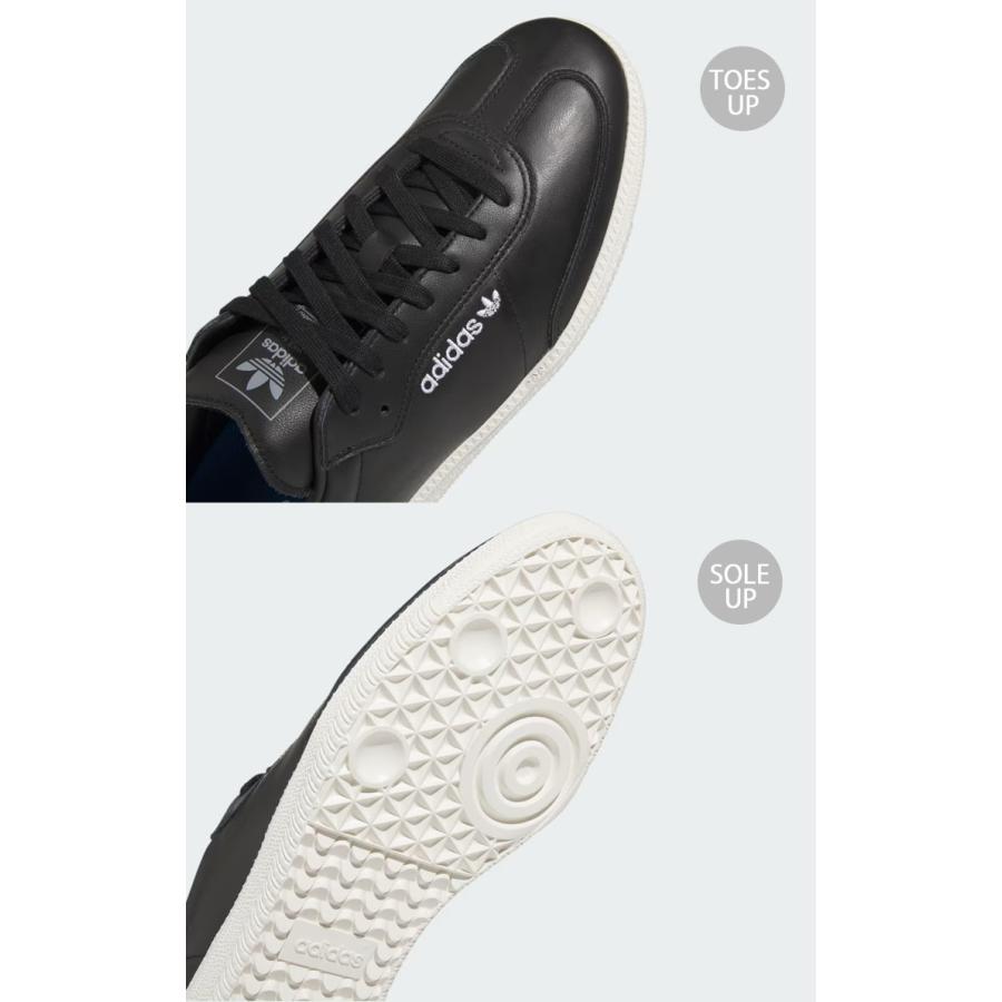 adidas originals アディダス スニーカー SAMBA ADV IE3106 サンバ BLACK GRAY WHITE シューズ レザー 本革 SKATEBOARDING ブラック グレー ホワイト｜snkrs-aclo｜06