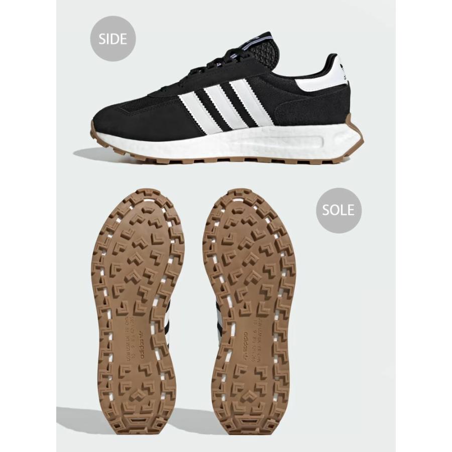 adidas Originals アディダス オリジナルス スニーカー RETROPY E5 IF2883 BLACK WHITE GUM レトロピー シューズ スウェード ビンテージスタイル ガムソール｜snkrs-aclo｜03