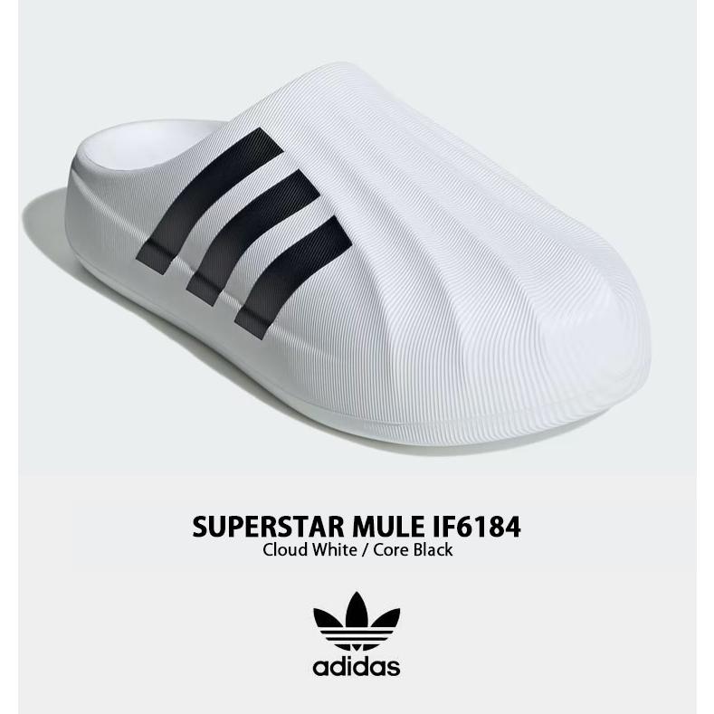 adidas originals アディダス レディース ミュール SUPERSTAR MULE IF6184 スーパースター WHITE ...