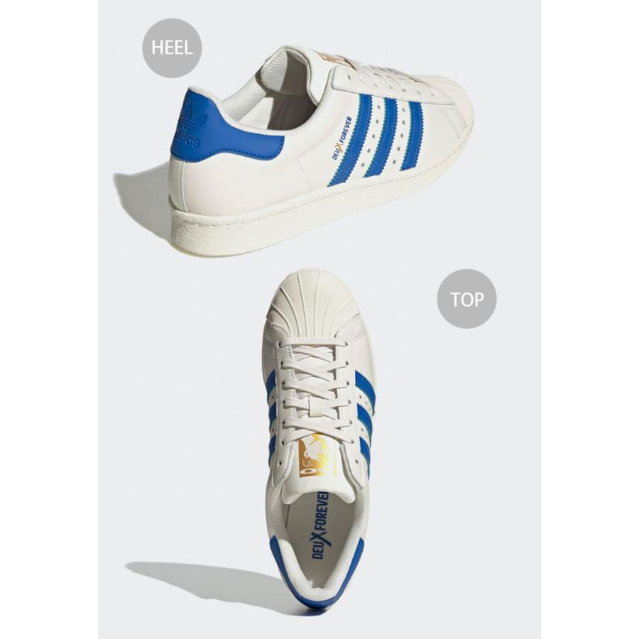 adidas originals アディダス スニーカー SUPERSTAR 80S DEUX IF6292 スーパースター80 WHITE BLUE シューズ レザー 本革 ホワイト ブルーコラボ｜snkrs-aclo｜05