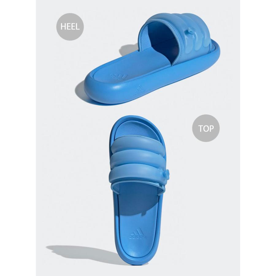 未使用級  SLIPPER レザー シャワーサンダル adidas アディダス レディース サンダル ZPLAASH SLIDE SANDAL