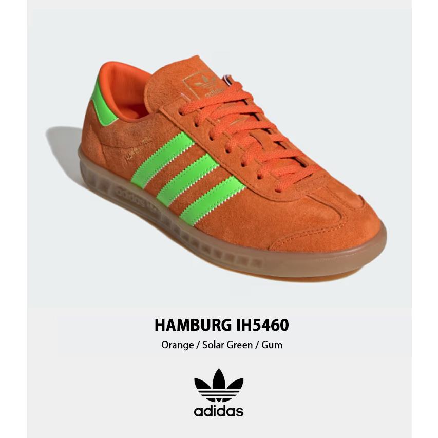 スニーカー adidas Hamburg W Orange Light Green IH5460 adidas Originals アディダス スニーカー HAMBURG IH5460 ORANGE