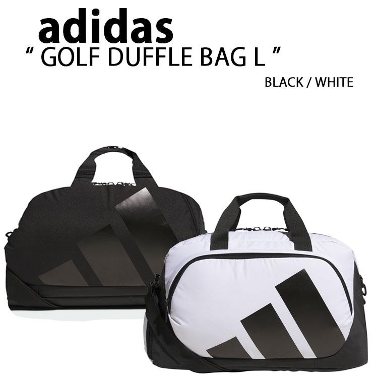   ゴルフバッグ 黒白 adidas（アディダス） ゴルフバッグ DUFFLE BAG L BLACK WHITE IN2682