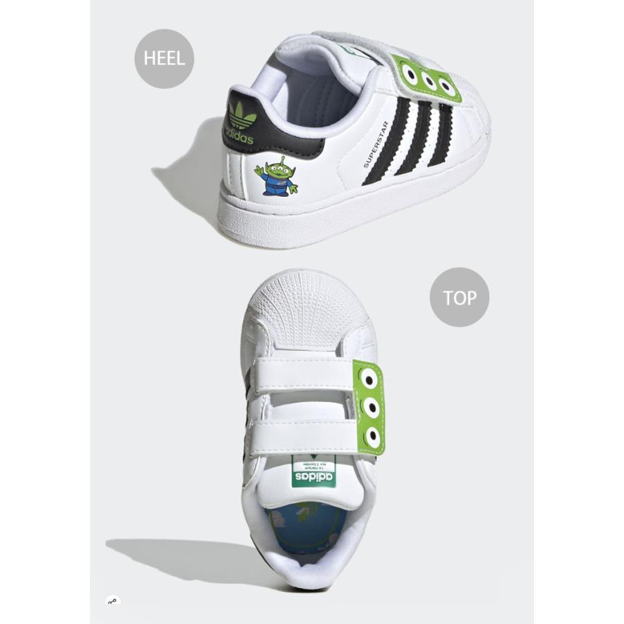 アディダス キッズ ジュニア スニーカー adidas Originals Superstar PS - White/Green adidas（アディダス） キッズ スニーカー ディズニー トイストーリー