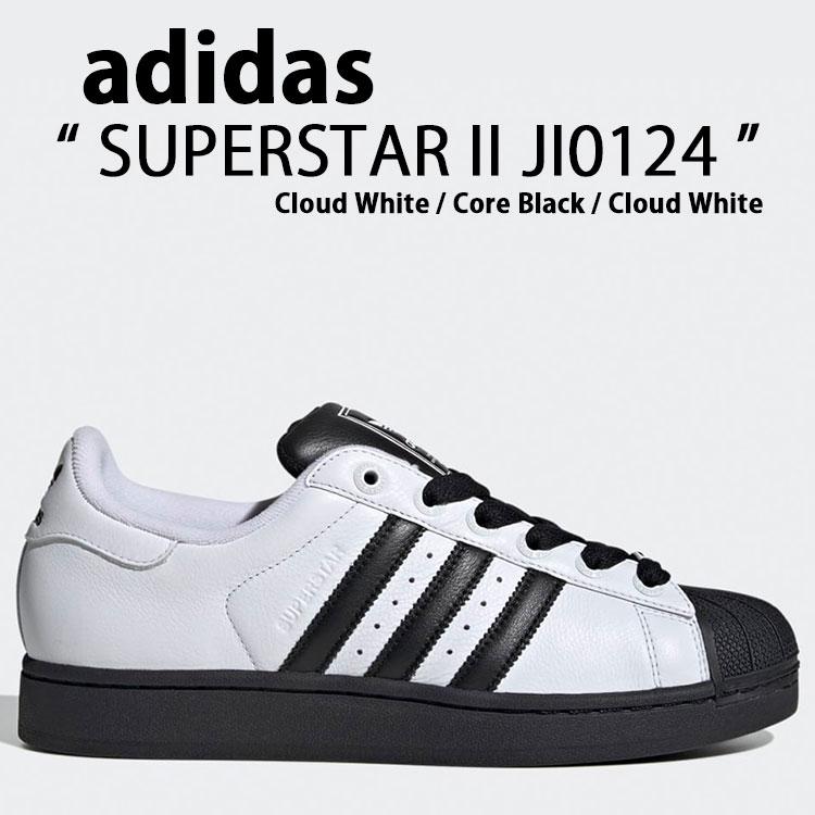 adidas スーパースター ブラックホワイト 24.5 adidas（アディダス） スニーカー adidas SUPERSTAR II JI0124 Cloud