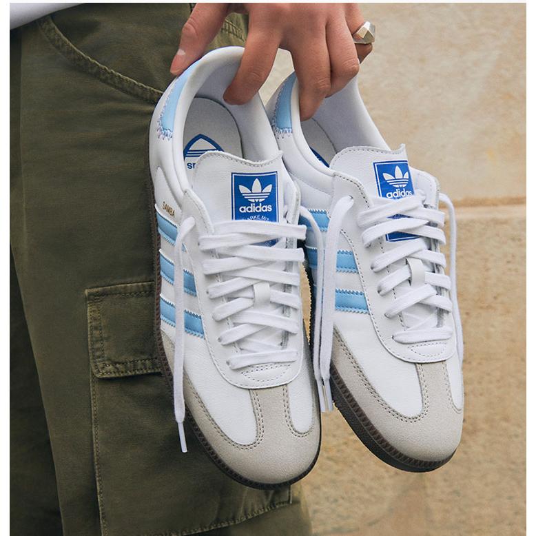 adidas Samba ホワイト 水色　スニーカー adidas（アディダス） 【即納商品/国内配送】adidas originals