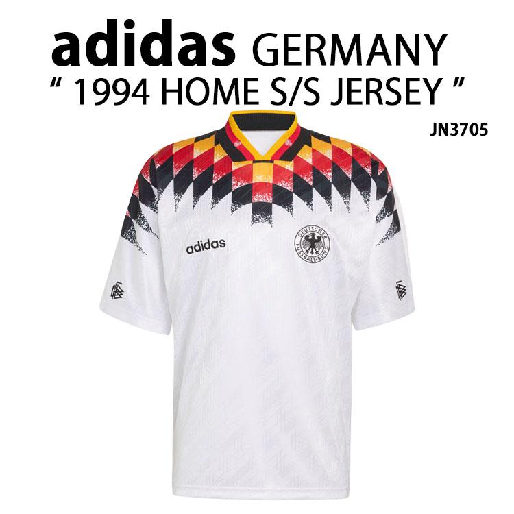 90s  アディダス ドイツ ゲームシャツ サッカー ユニフォーム adidas（アディダス） 半袖 ジャージ Tシャツ GERMANY 1994 HOME S/SR