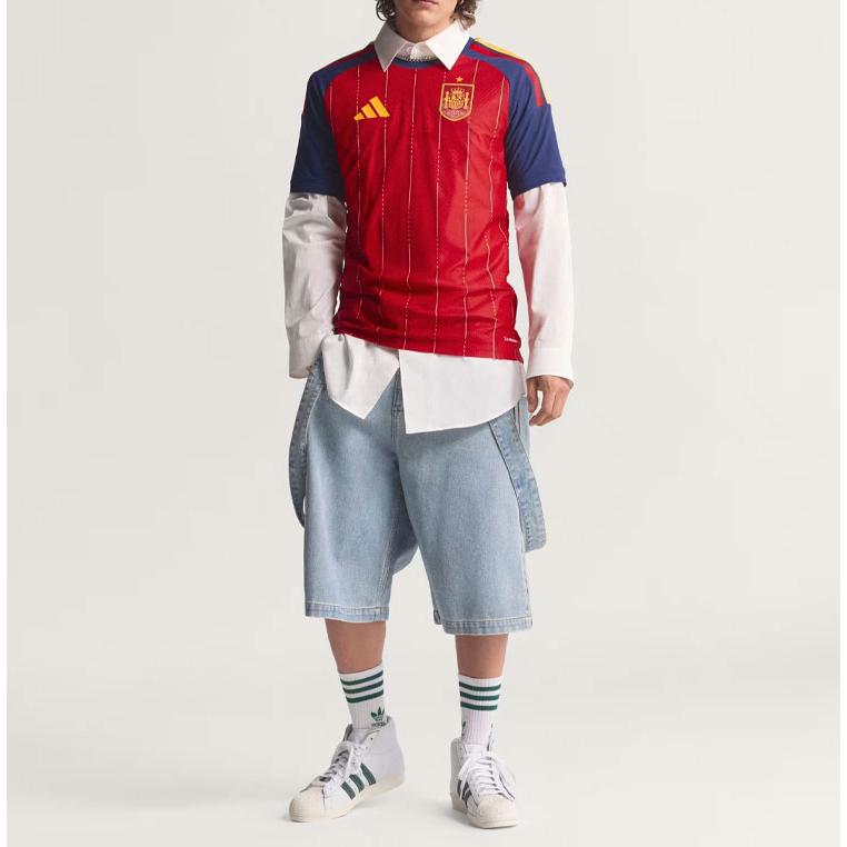 【未使用・タグ付き】スペイン代表 オリジナルスTシャツ XL adidas（アディダス） 半袖 ジャージ Tシャツ SPAIN 26 HOME AUTHETIC
